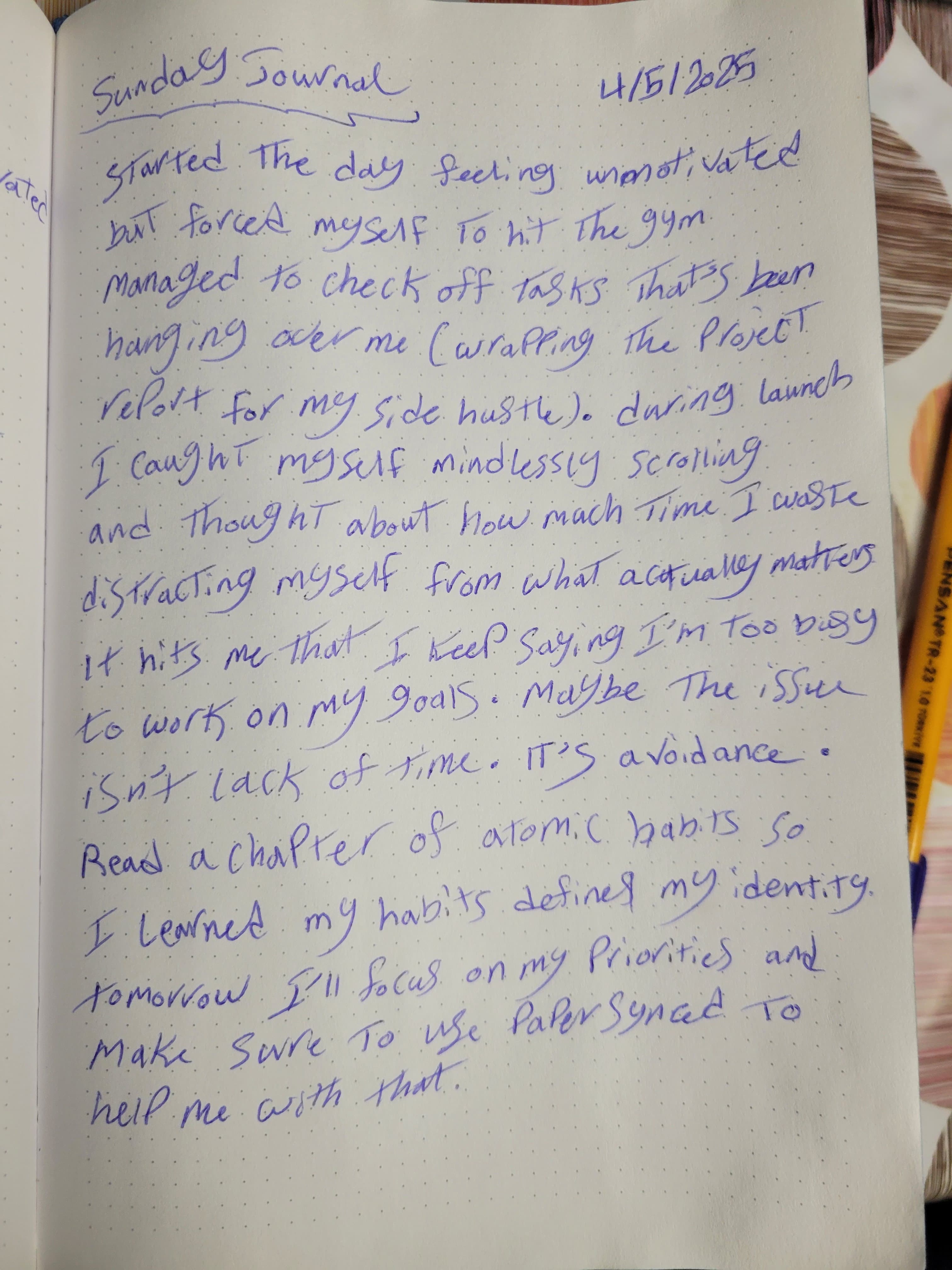 Example of Paragraphs feature