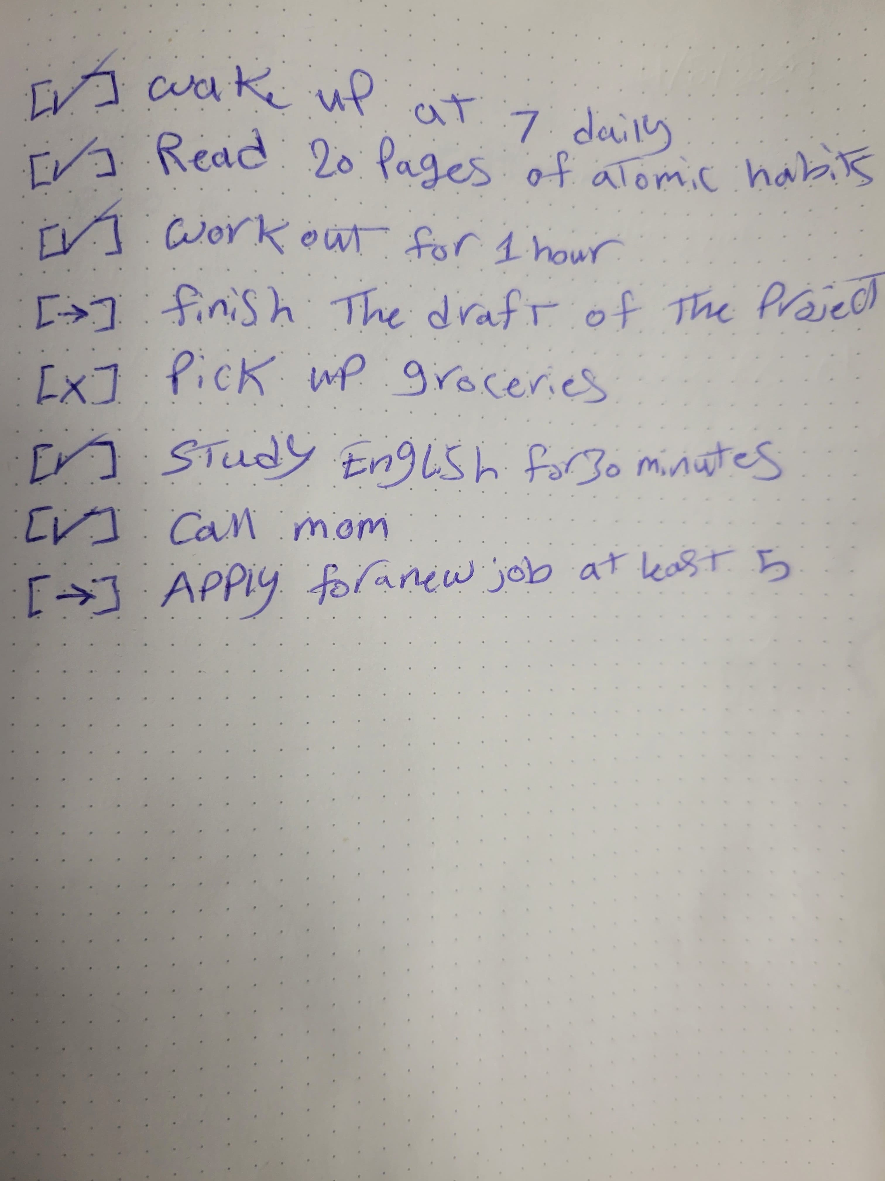 Example of To-Do Lists feature