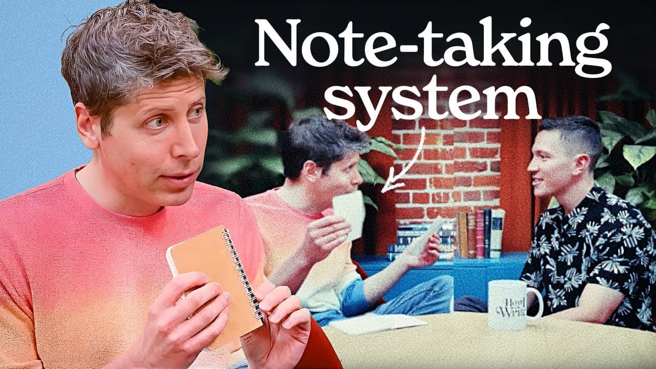 Sam Altman's Method for Clear Thinking